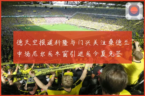 德天空报道科隆与门兴关注桑德兰中场尼尔或冬窗引进或今夏免签